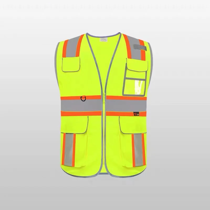 

High Visibility Reflective Vest Breathable Work Clothes For Construction Workers Motorcycle Safety Reflective Riding Clothes