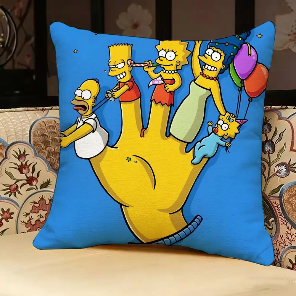 The S-Simpsons Anime-Kissenbezug, doppelseitig bedruckt, Sofakissen, Kopfteilkissen für Schlafzimmer – Detail 11