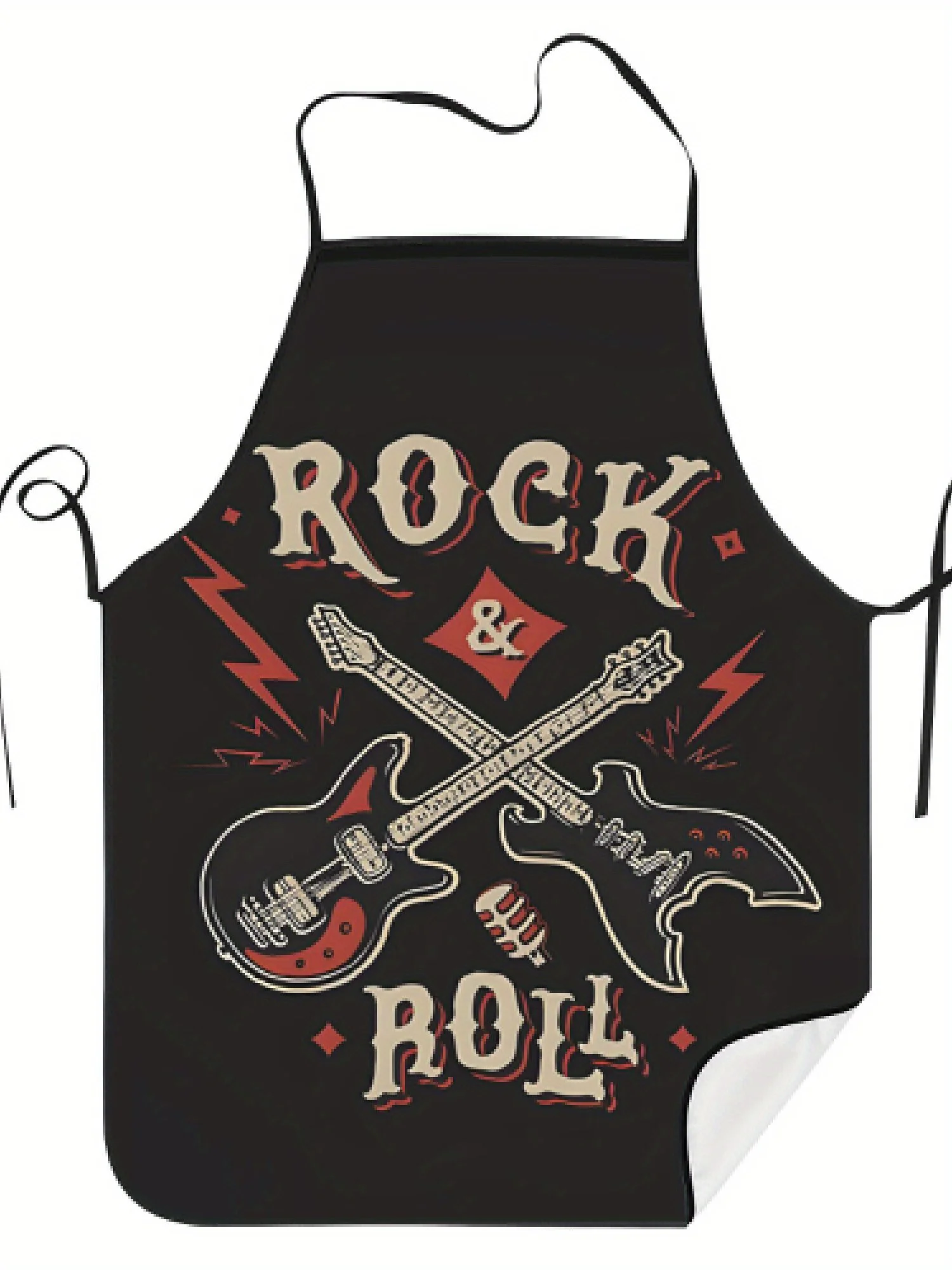 An electric guitar apron is suitable for handicrafts, baking and kitchen cleaning, and is a perfect holiday gift.