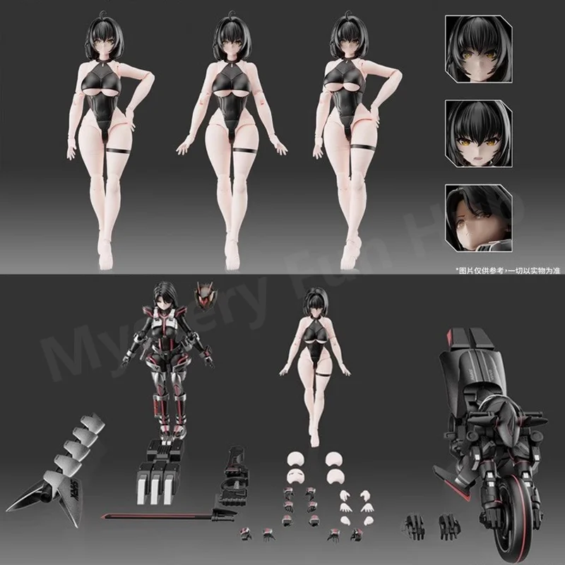 En Stock 1/12 diosa montando batalla Shako figura de acción Edición especial Yubo tiburón Cultural Anime estatuilla Mecha Musume montaje