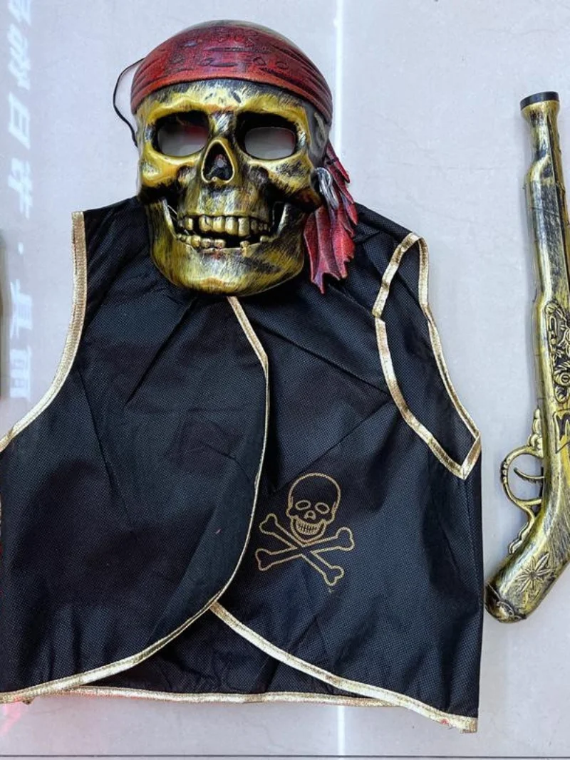 2022 Halloween Par Performance Requisiten Piratenkostüm Fünfteiliges Set Maske Teleskop Cass Neues Bühnenkostüm Damen Faion