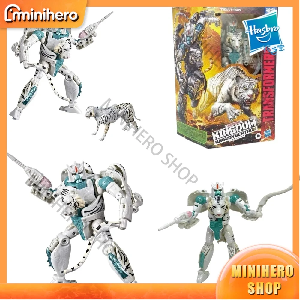 

In Stock Original Hasbro Transformers War for Cybertron Kingdom F0696 Tigatron Voyager V-Class Super Action Figure