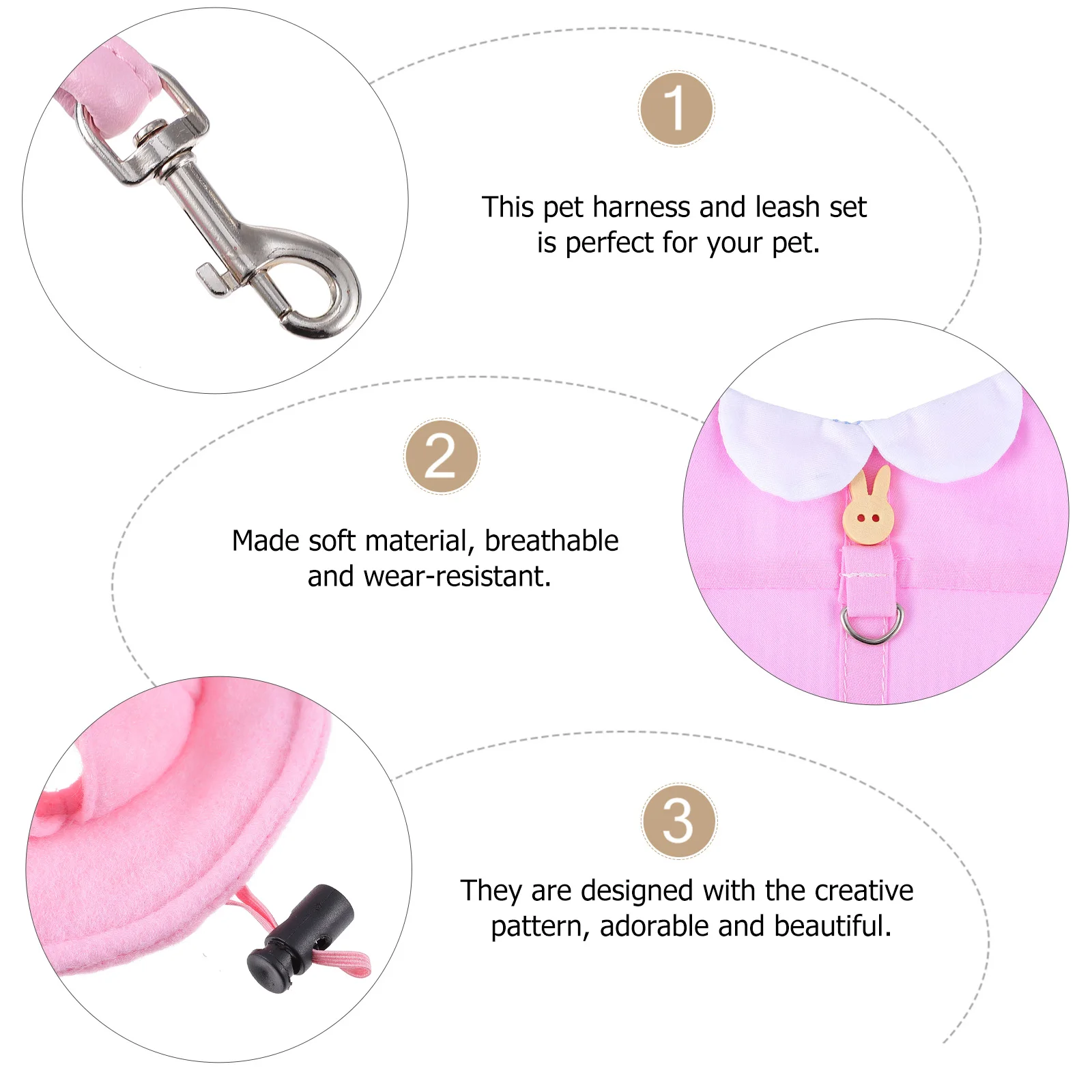 

Pet Clothing Set For Rabbit Hamster Cat Small Animals Vest Leash Costume Wedding Party Dress Up Gear Pet Supply