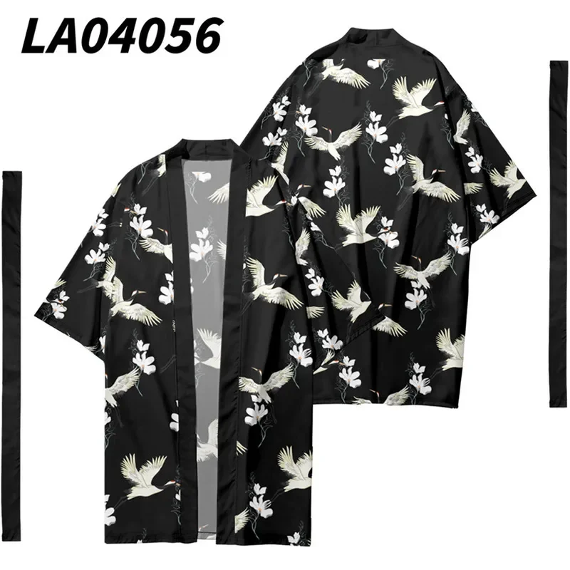 Men's Japanese Long Kimono Cardigan Boys Samurai Costume Kimono Fireworks Pattern Kimono Shirt Yukata Outer Cover