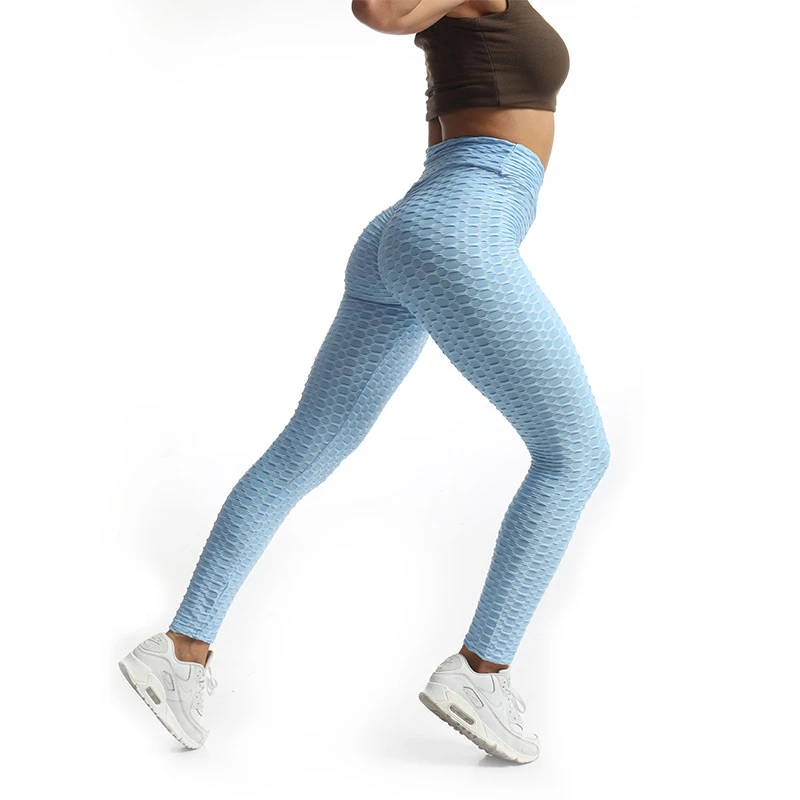 I-MOO Sexy Leggings Hip-lifting Bubble Pants Women High Waist Fitness Leggings Gym Sport Push Up Leggings Women Workout Yoga
