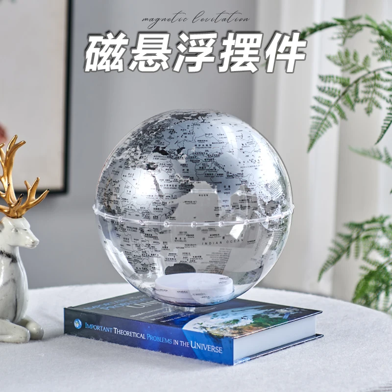 Globo trasparente a levitazione magnetica