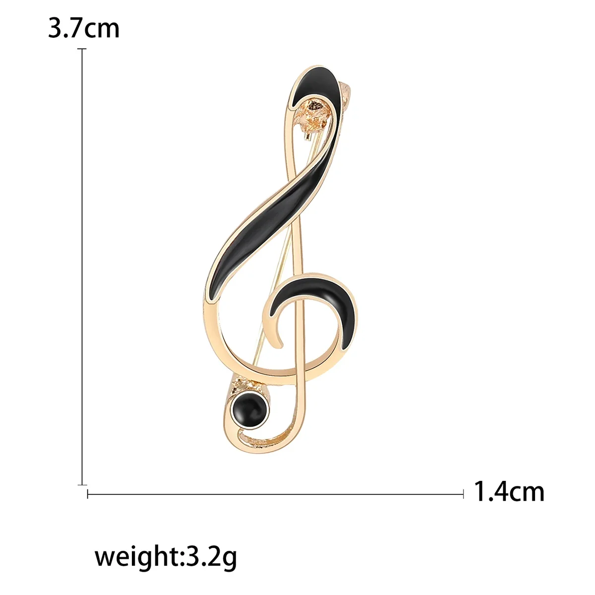 Stylish Simple Music Note Pin for Women Unisex Enamel Musics Symbol Brooches Event party backpack decoration clothes accessories