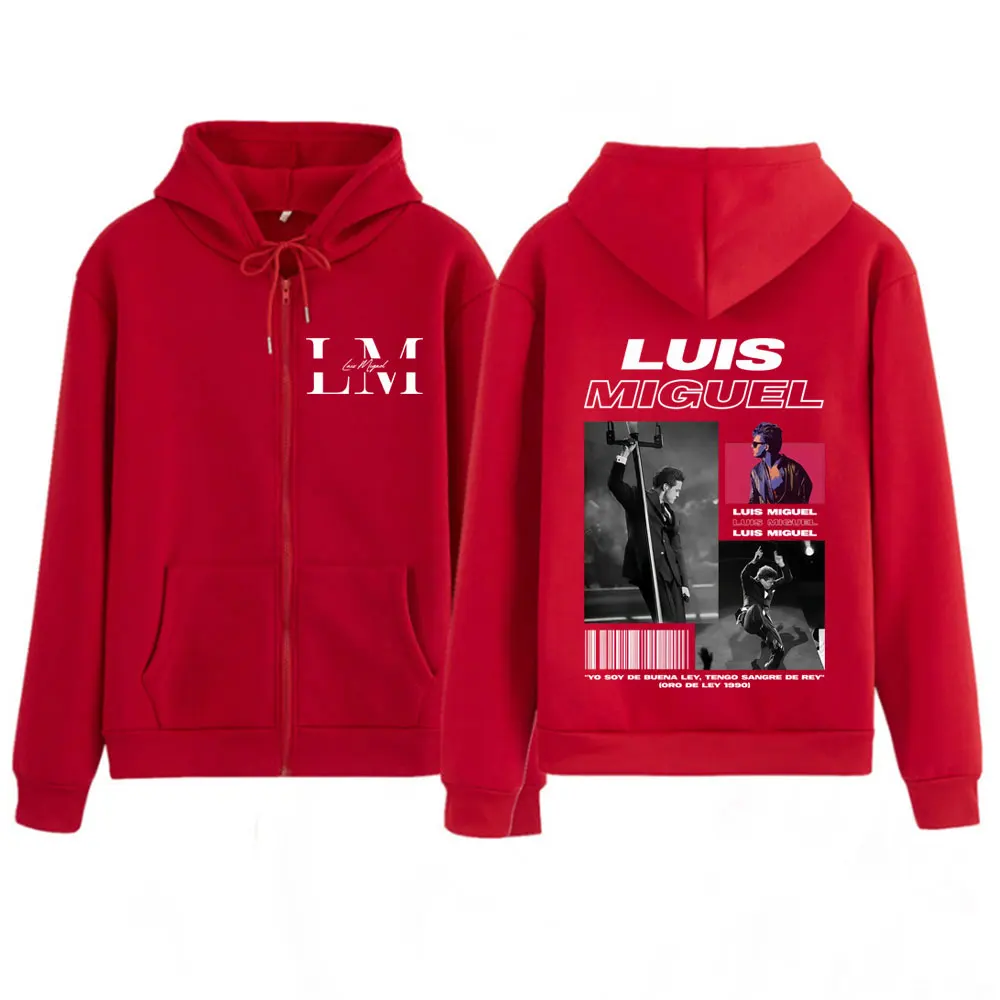 مغني الراب لويس ميغيل ألبوم جولة الجرافيك سستة هوديس Harajuku الهيب هوب الشرير بلوزات الرجال النساء سترة الصوف عادية زمم