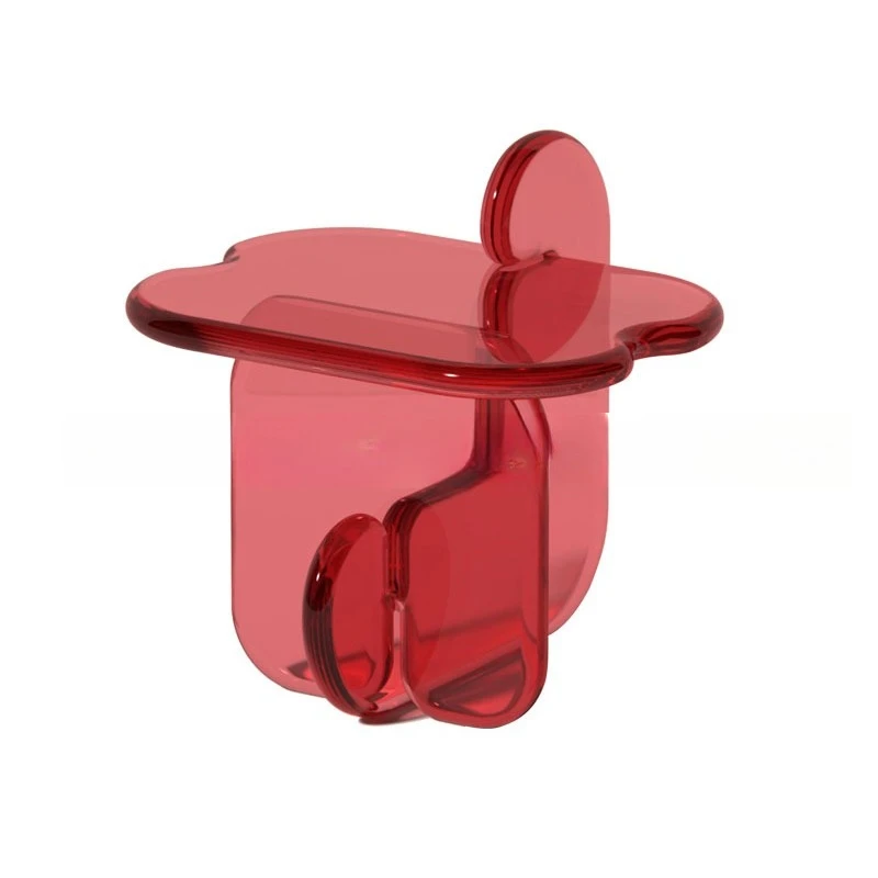 Simple modern jelly creative acrylic coffee table designer showroom home sofa side table special-shaped color corner table
