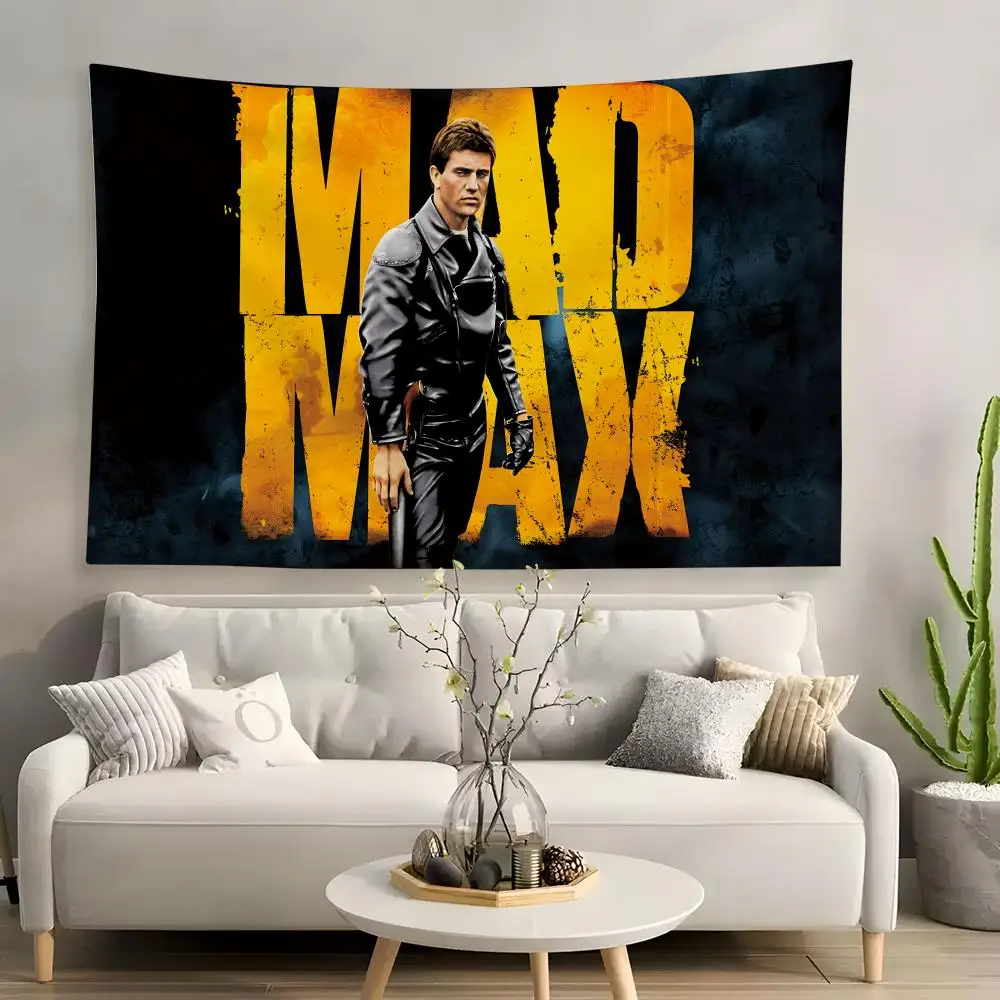 Mad Action Max Thriller Movie Tapestry House Bedroom Living Bar Garden Microfiber Decoration Background