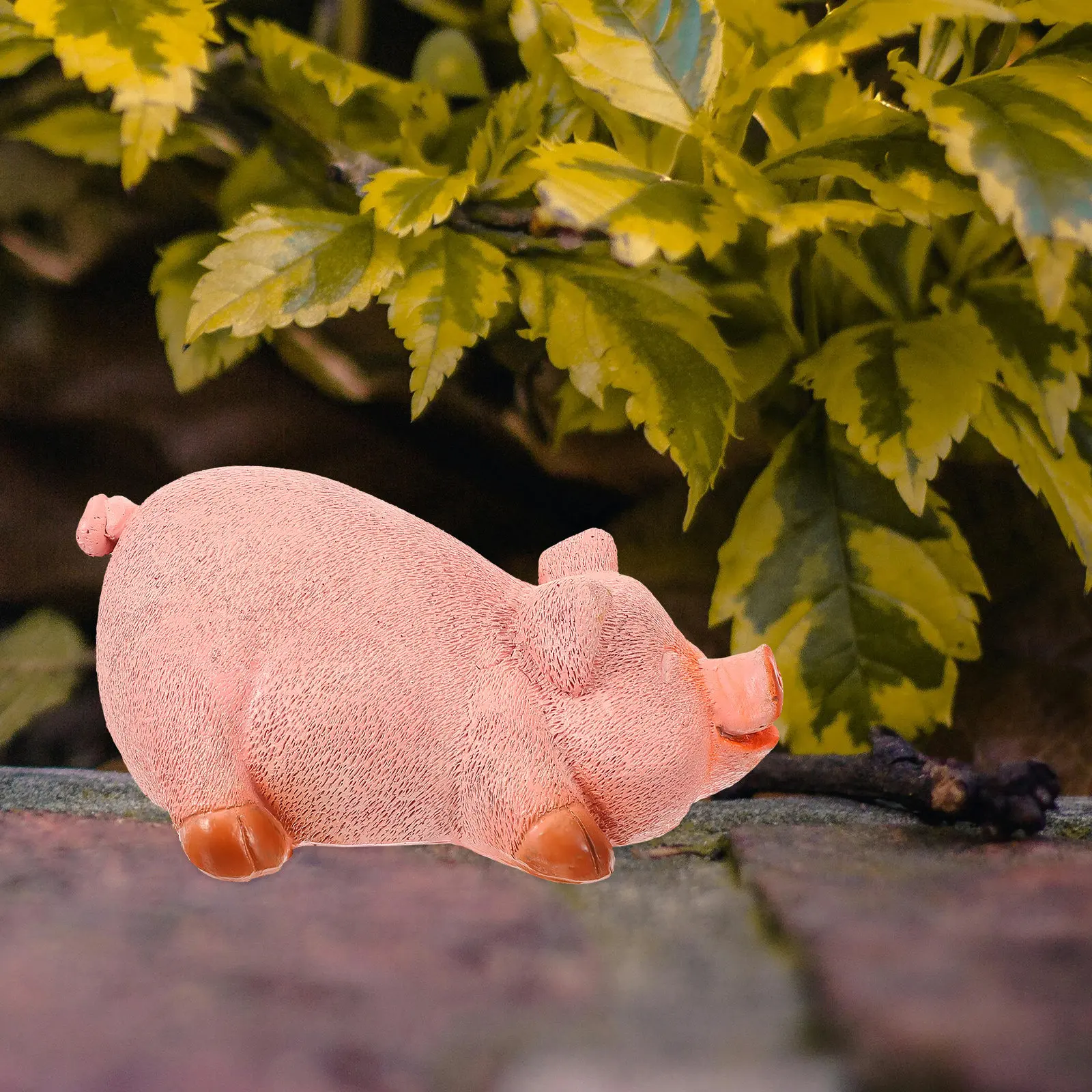 Pig-Shaped Outdoor Key Hider – Weatherproof Resin Spare Key Storage Box for Garden, Yard & Home Security