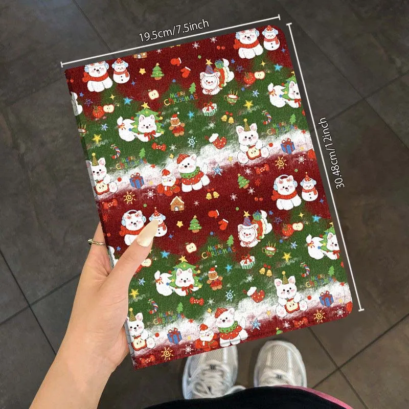 Christmas Art Patterns Tablet Case For Samsung Galaxy Tab S7 S8 S9 S10 FE Plus Lite 11 12.4 13.1 Inch 4