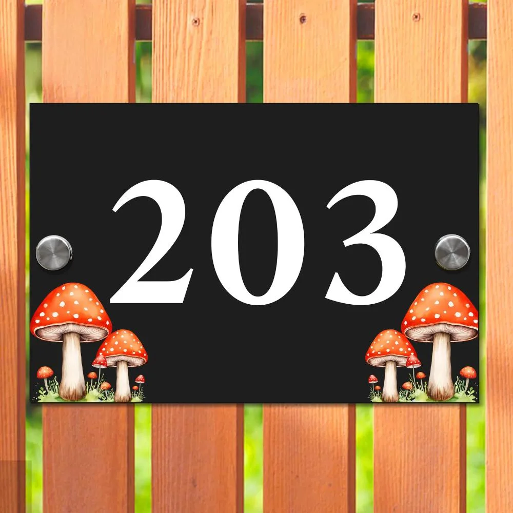 Número de casa moderno personalizado, patrón de setas gris carbón, placa acrílica para casa de jardín, nuevo marcador de decoración del hogar