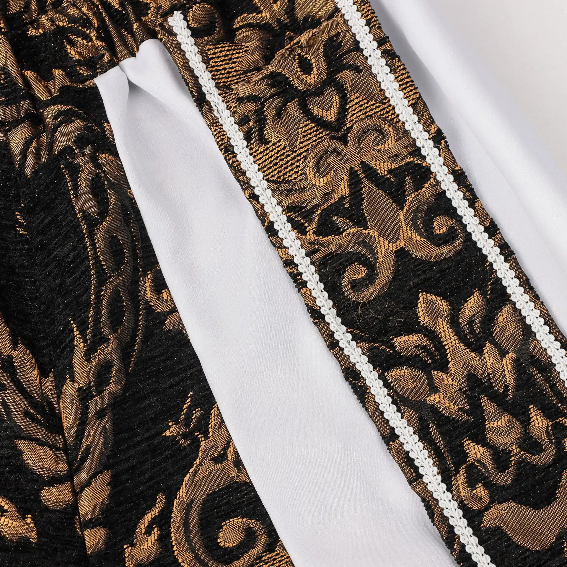Mittelalterliches England König Renaissance Herren Elizabeth Prinz Tudor Henry Cosplay Luxus Bestickte Weste Kürbis-Hose Anzug Halloween – Detail 16
