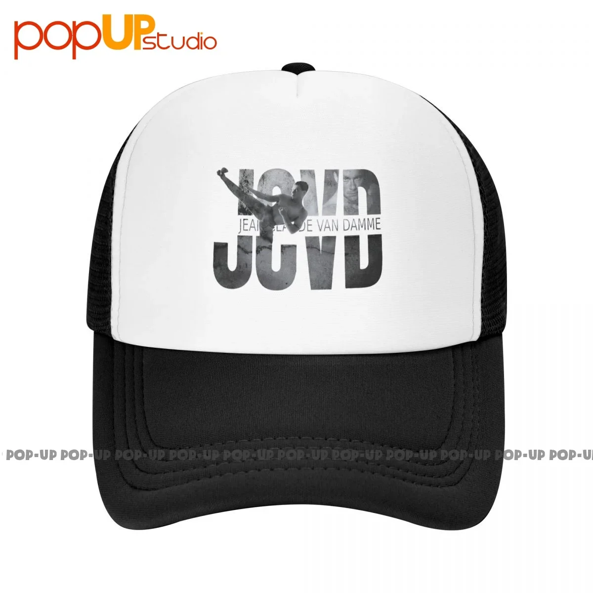 Jcvd Logo B&W Jean Claude Van Damme Baseball Cap Trucker Hats Breathable Sunscreen Headwear Hot Selling Summer