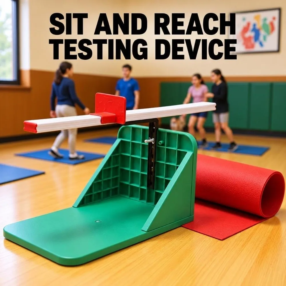 ABS Sit Reach Flexibility Tester Sliding Measurement Scale 7-Level Adjustable Ligament Tester Precision Gauge Forward Bend Bench