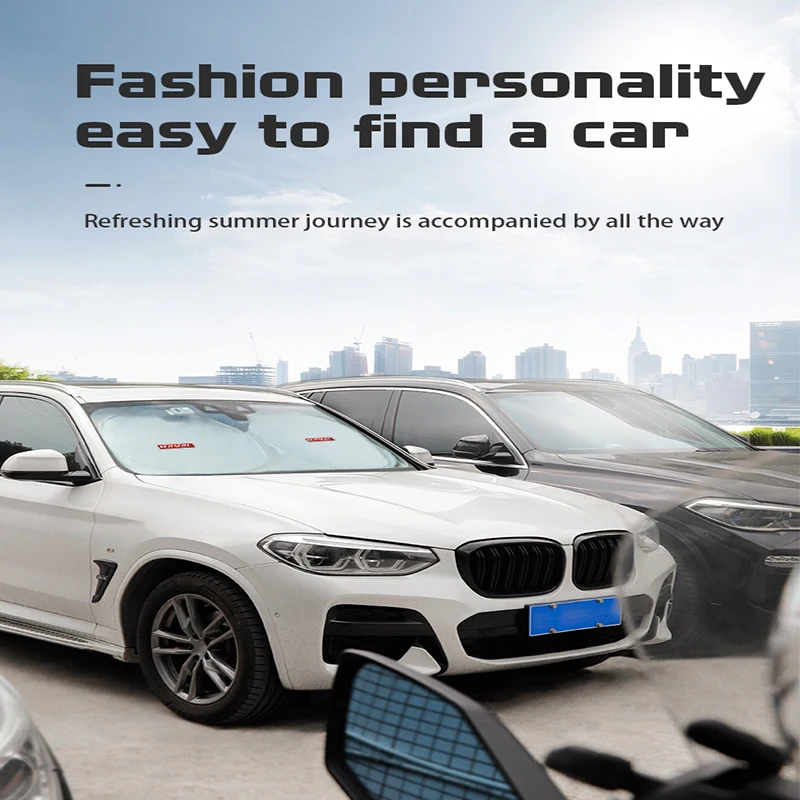 Car Windshield Sun Shade Visor UV Protection Shield For Great Wall Haval F7 H6 H2 H3 H5 H7 H8 H9 M4 F7X F7H H2S Jolion Silver