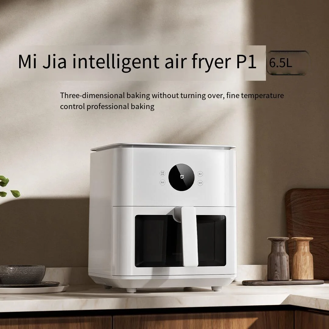 Xiaomi Mijia Smart Air Fryer P1 6.5L French Household App-Controlled 2000W Frying Baking Yoghurt Dried Fruit Defrosting Visual