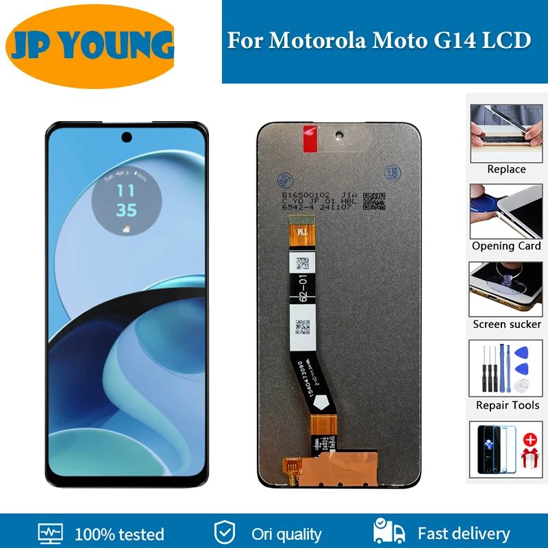 

Original LCD For Motorola Moto G14 LCD Display Touch Screen Digitizer Assembly For Moto G14 LCD PAYF0010IN Display Replacement