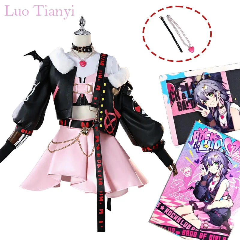 

VOCALOID Luo Tianyi Cosplay Costume Virtual Singer Costume Virtual Idol Cosplay Luo Tianyi Underground Rock Clothes for Women