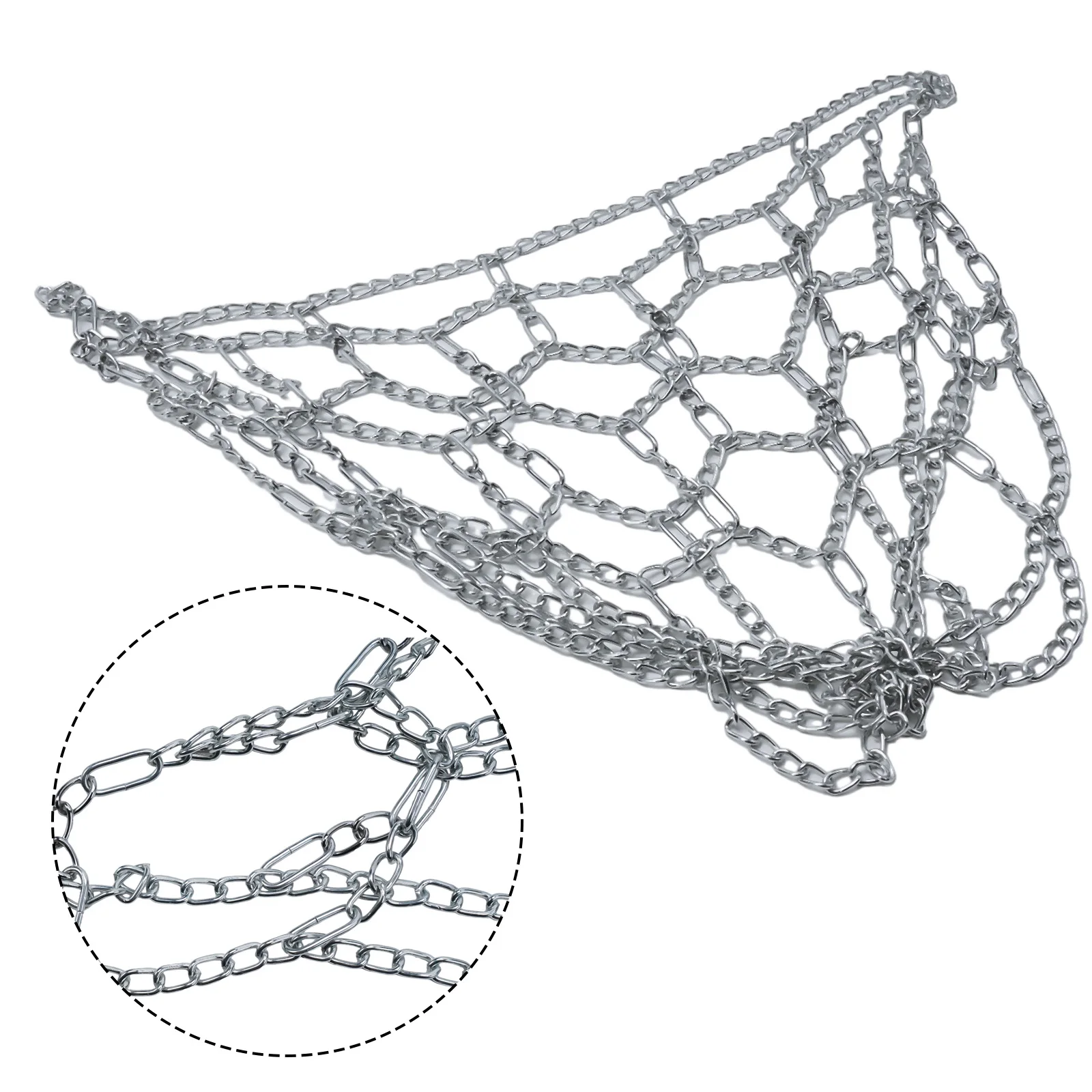 Basketball Net Beautiful Button Design Chain Netting Easy To Install Effective Firm Frame Galvanized Metal Rims