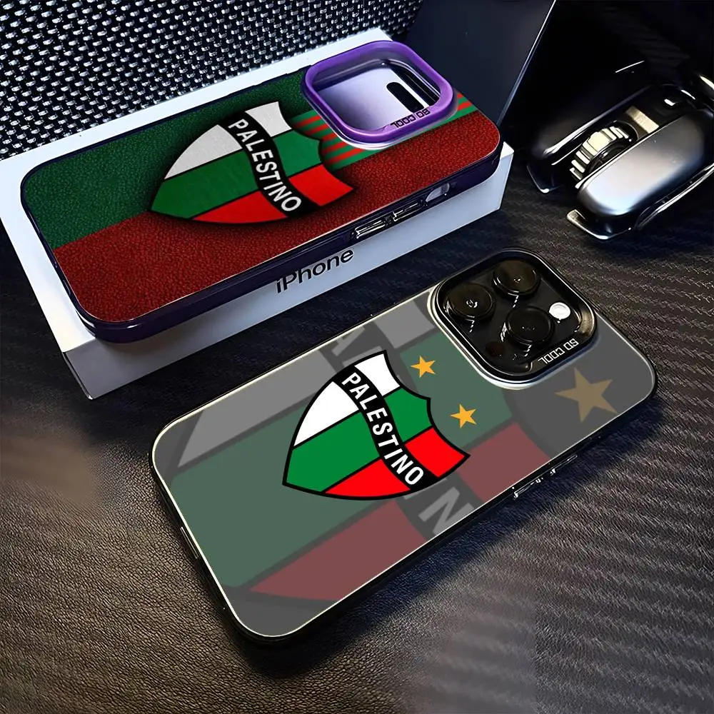 

Football D-Deportivo P-Palestino Phone Case For iPhone17,16,15,14,13,12,11 Plus,Pro Max Purple Matte Shockproof Cover