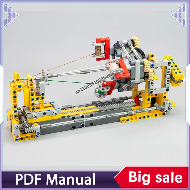 

Модель ручной ткацкой машины MOC из строительных блоков, набор для самостоятельной сборки, аксессуары для плетения из цветной веревки, украшения, кирпичики для взрослых