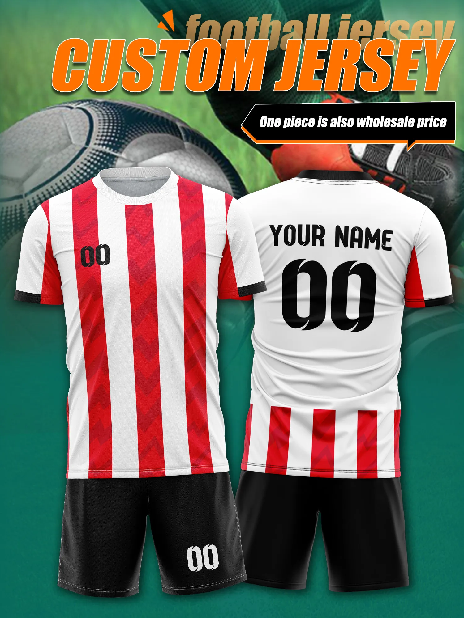 

Футбольная майка с индивидуальным изображением, номером и именем, комплект для вечеринки на открытом воздухе, повседневная мягкая всепогодная одежда для футбольных фанатов