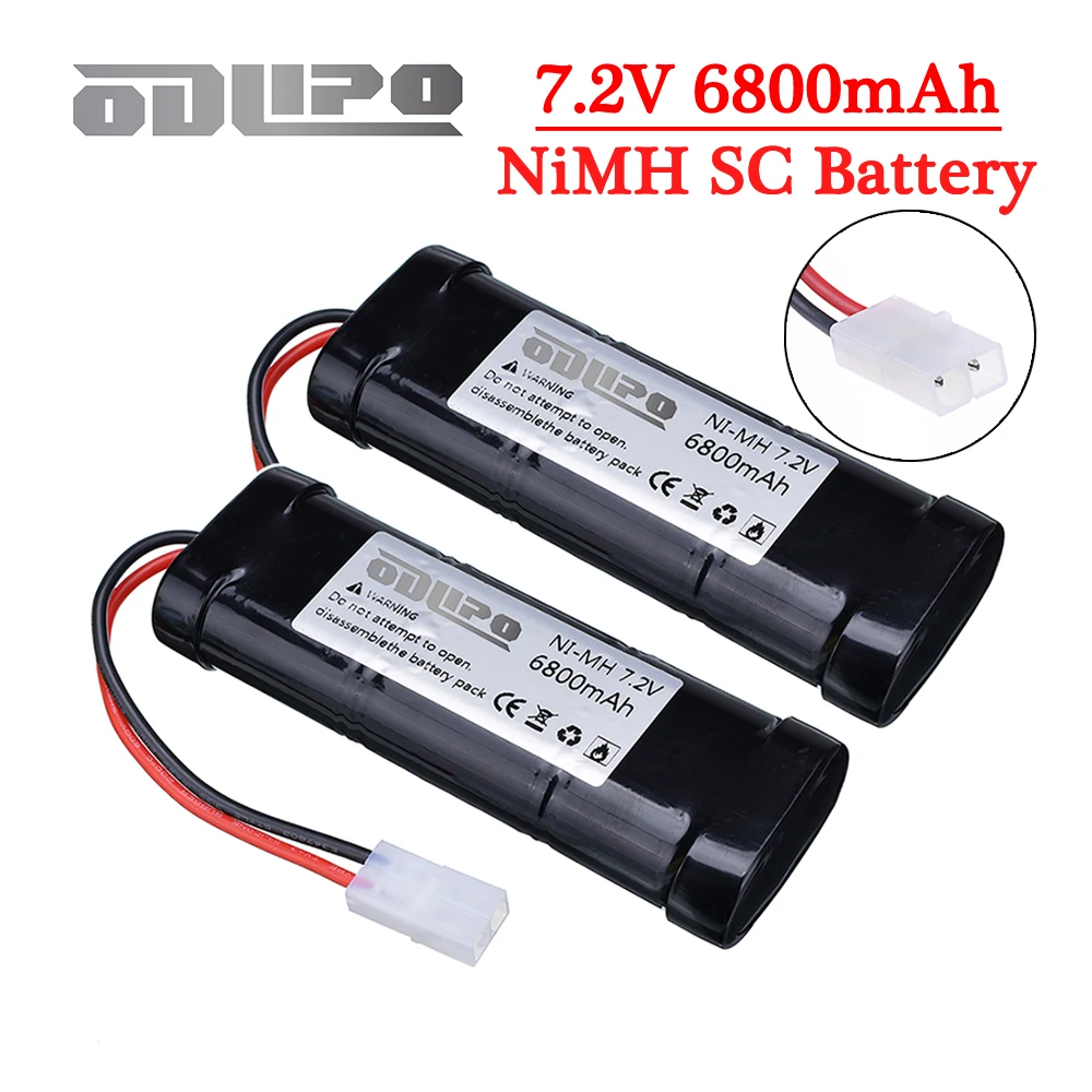 Akumulator 7,2 V 6800 mAh Ni-MH SC i ładowarka do zabawek RC Czołg Samochód Samolot Helikopter Z Złączami Tamiya Akumulator 7,2 V