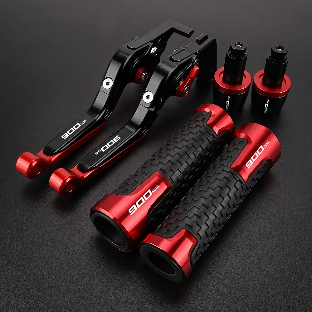 

Motorcycle FOR DUCATI 900SS 1998-2006 2005 2004 Adjustable & Extendable Brake Clutch Levers Handbar Grips 2003 2002 2001 2000