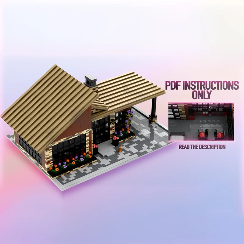 Casa personalizada moderna de bloques de construcción CIty Street View Moc # 4 modelos de tecnología ladrillo DIY montaje escena clásica juguete regalos de vacaciones