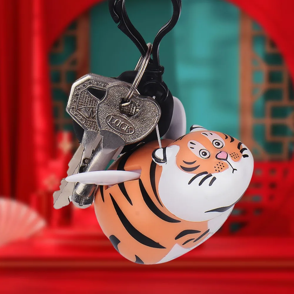 

Flying Tiger Flying Tiger with Wings Keychain Plastic Cartoon Model Flying Tiger Keyring Funny Kawaii Flying Tiger Pendant