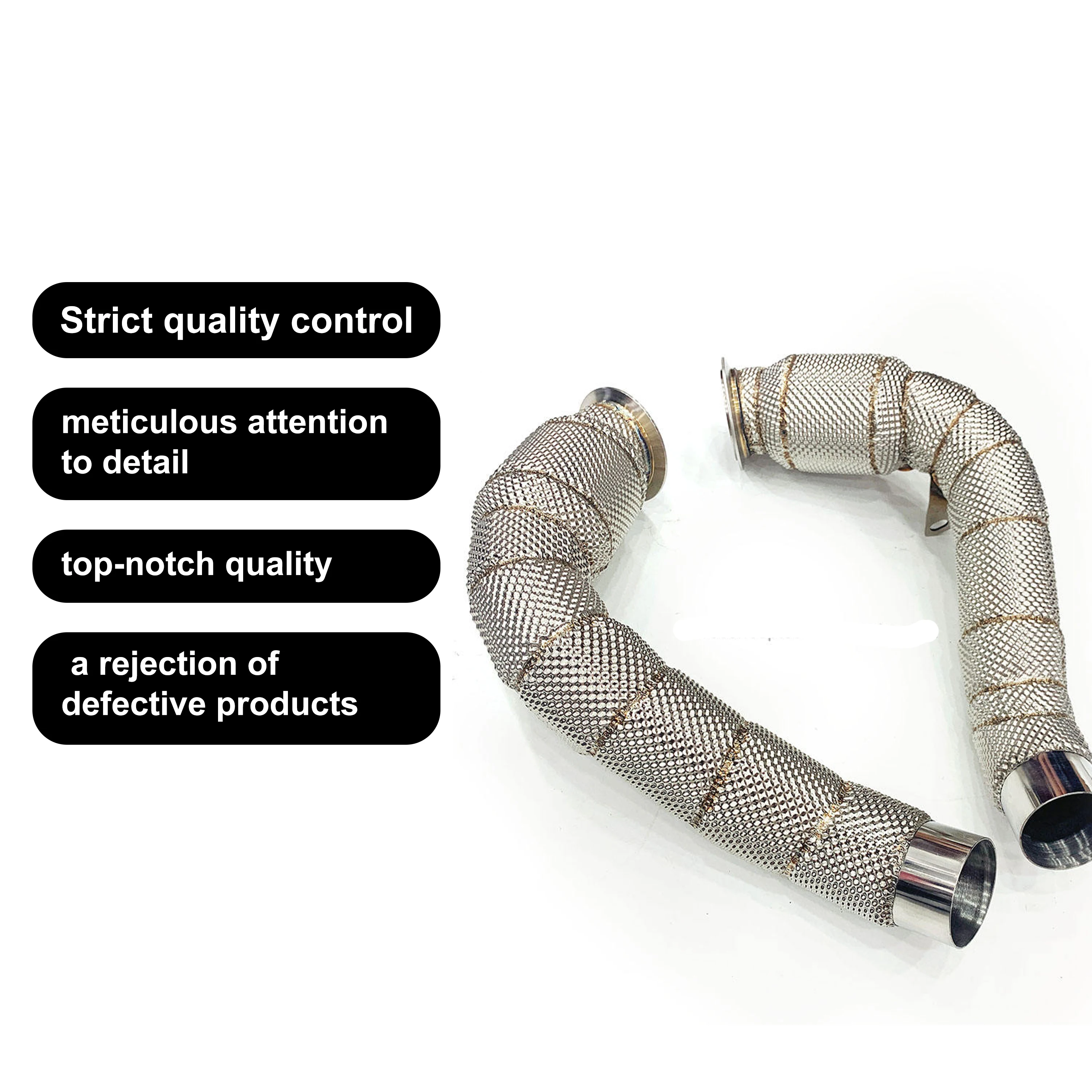 Geeignet für BMW M5 M6 F10 F15 4.4T 2012-2016 Hochleistungs-Downpipe zur Fahrzeugmodifikation, verbessert die Rennleistung und Leistung. – Detail 8