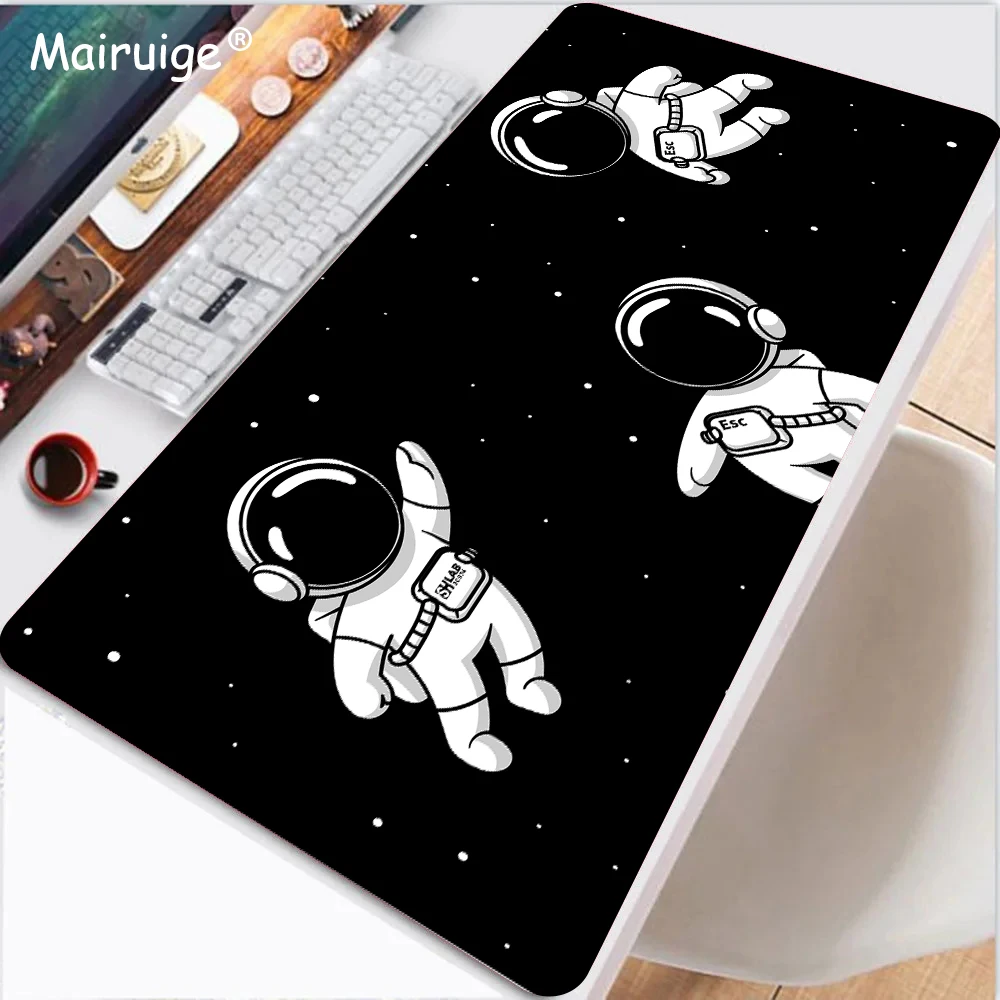 Mouse Pad Speed Desk Decorations Astronaut Space Mouse Carpet Desktops Mousepad Xxl Table Cushion Setup Office Accessories