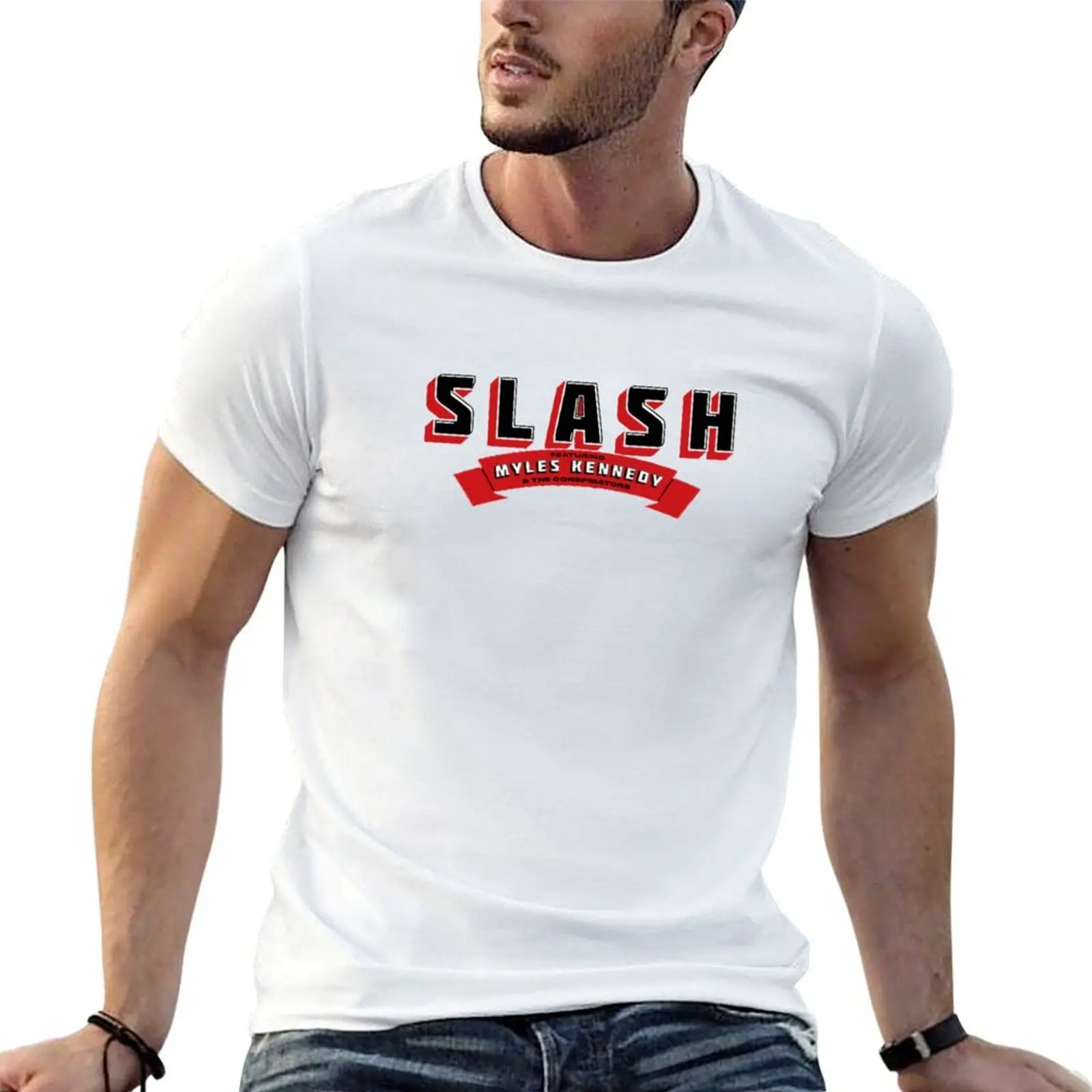 

Slash Myles Kennedy Logo T-Shirt printed t shirts for man man t shirt graphic t shirt man cotton T-shirt