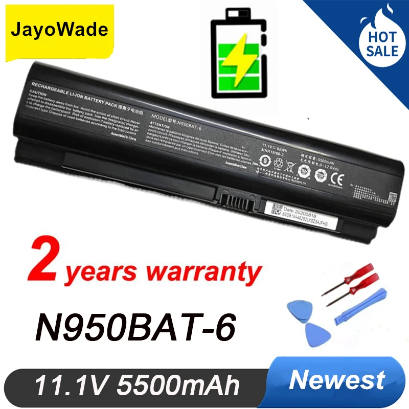 

New N950BAT-6 Laptop Battery For Hasee ZX7-CP5G ZX7-CT5DA ZX8-CT5DA ZX8-CR5S1 TX7-CT5A1 TX8-CT5DH TX8-CT7DK GX9-CT5DK N950BAT 6