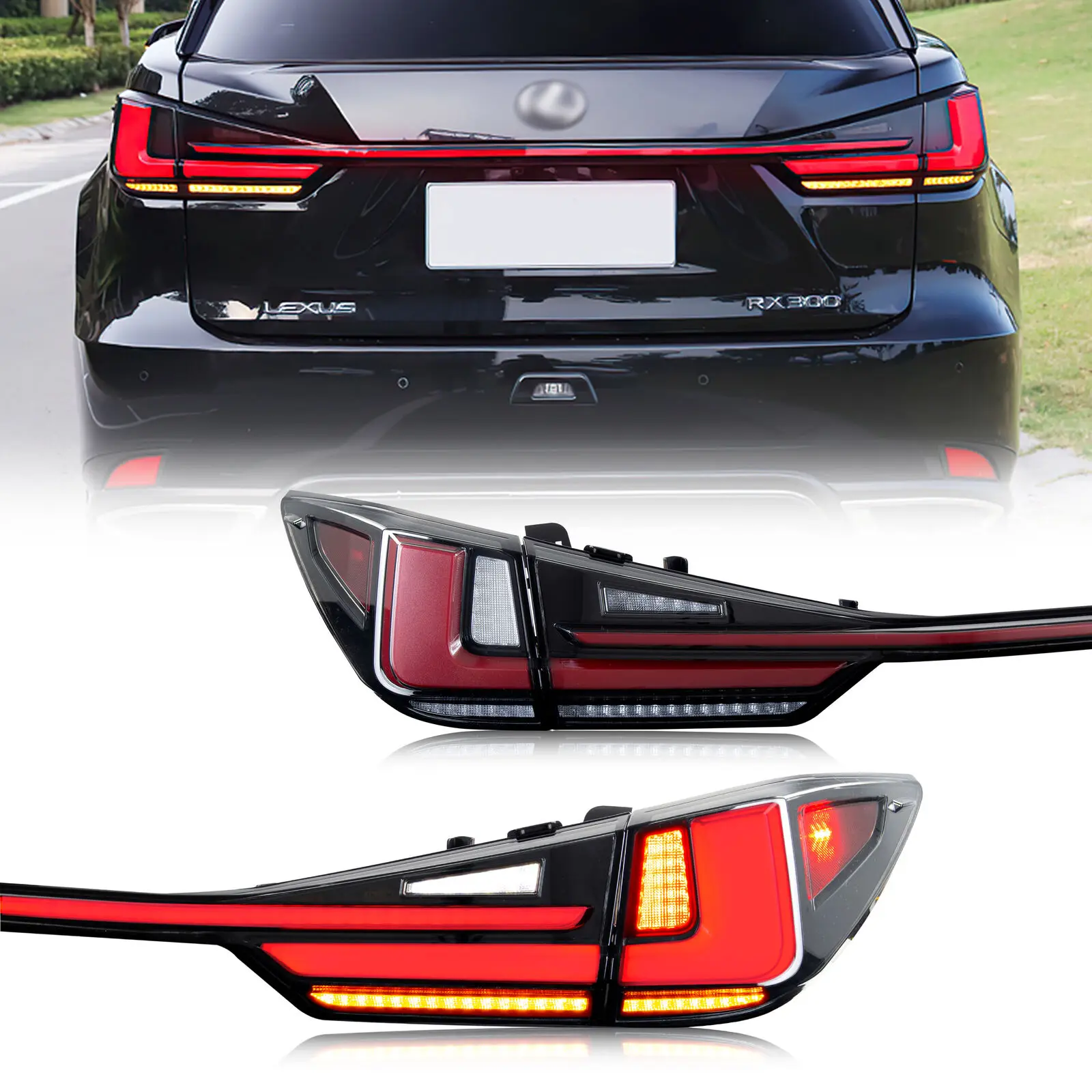 LED Tail Light  for Lexus RX300 RX270 RX350 RX450h 2016 - 2022 Rear Fog Brake Turn Signal Automotive Accessories Tail Lamps