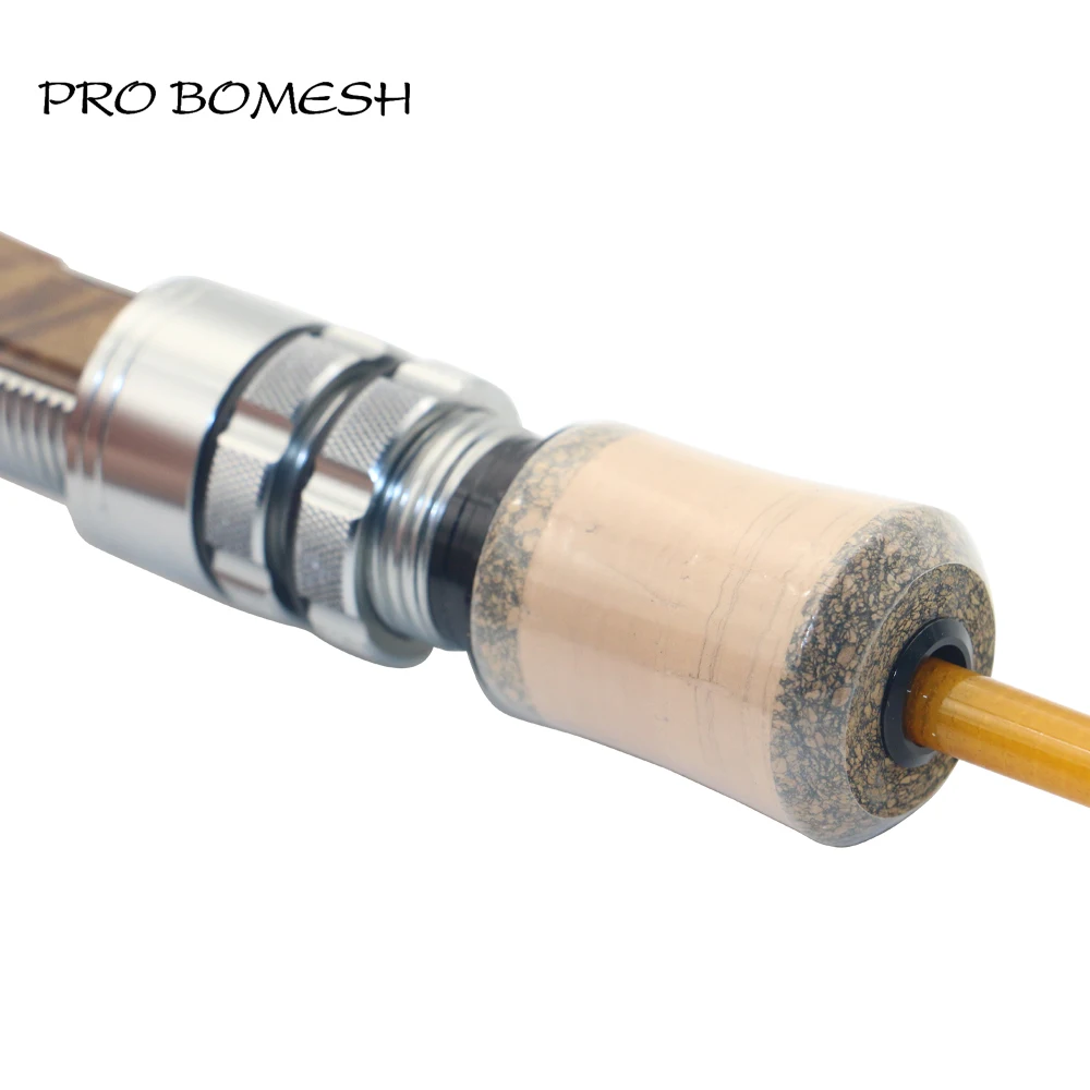 Pro Bomesh Holz Spinning Casting Reel Sitz Split 3A Kork Griff Kit DIY Forelle Angelrute Gebäude Komponente Reparatur Zubehör – Detail 7