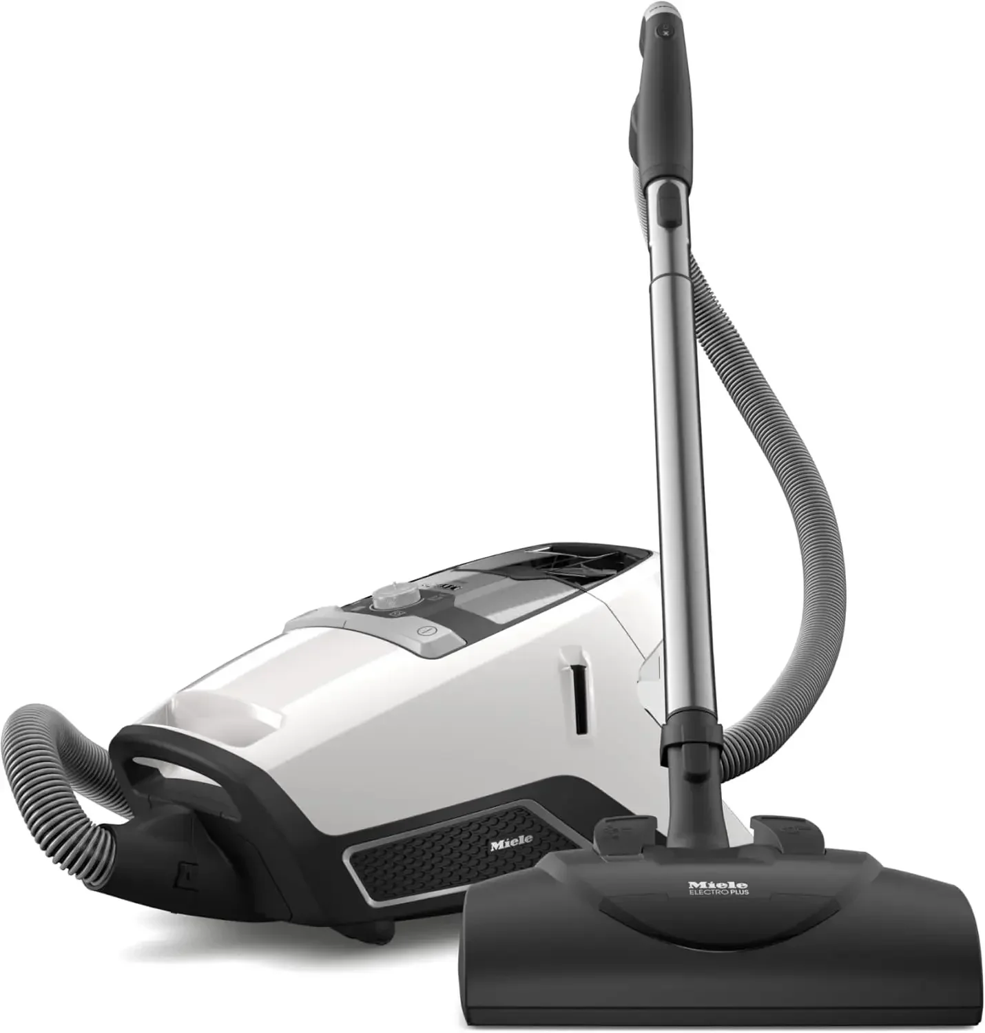 Miele Blizzard CX1 Cat & Dog Bagless Canister Vacuum, Lotus White - Pet Hair, Portable