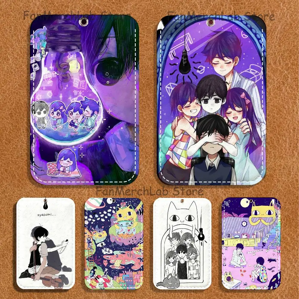 

Game O-OmoriS Holder Keychain For Bank Business Work Card Holder Student Card Protective Case Bus Card