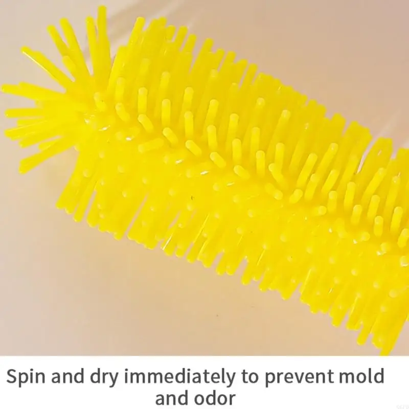 

3 Piece Silicone Baby Bottle Brush Set Long Handle Nipple Straw Cleaning