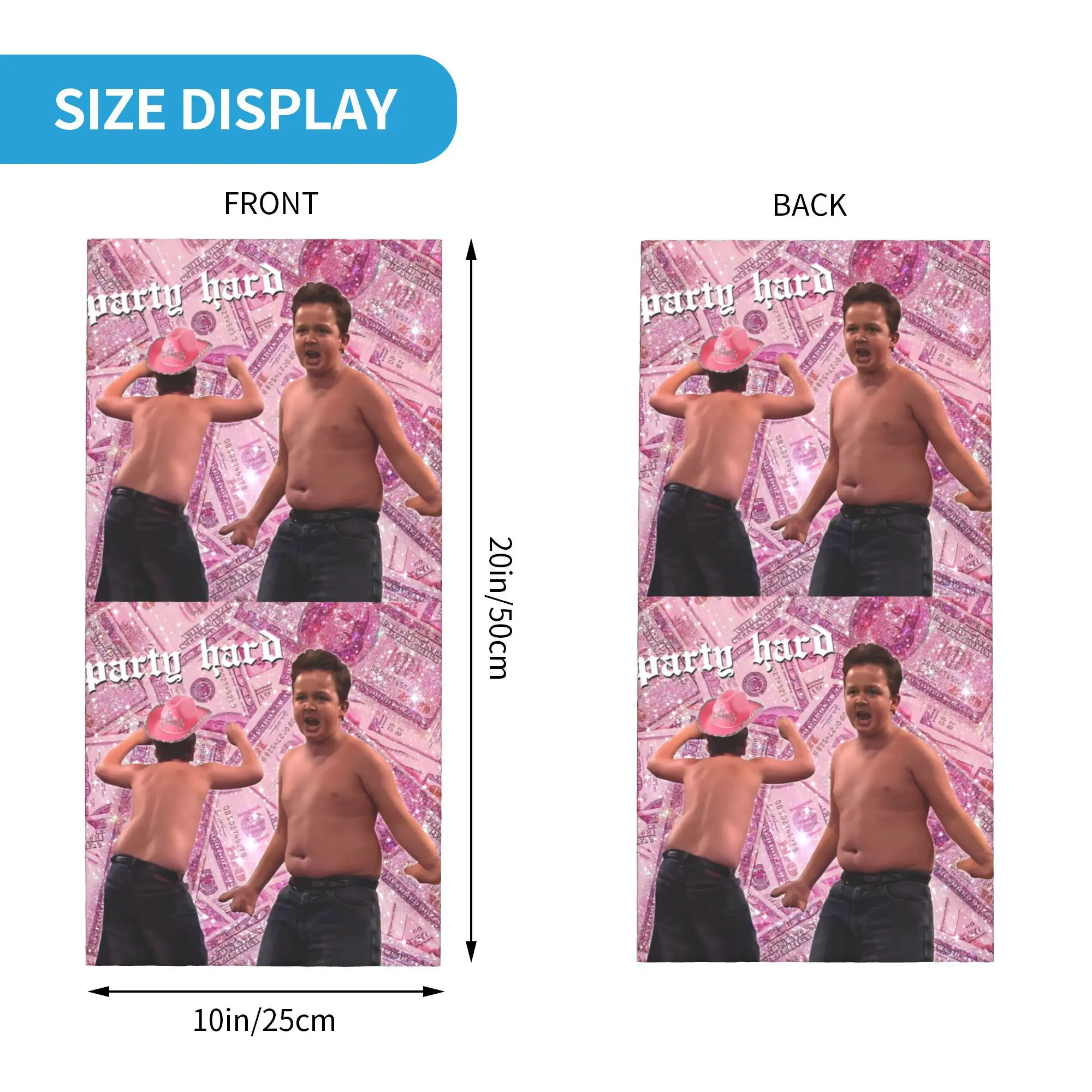 Гобелен Gibby Party Requirements, бандана, чехол на шею, шарф с принтом, универсальный велосипедный шарф для бега, унисекс, дышащий для взрослых