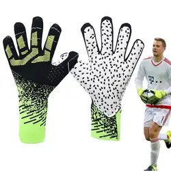 Gants de gardien de but de football professionnels pour adultes et enfants, gants de football avec poignées de l'hypothèse en latex anti-aldes