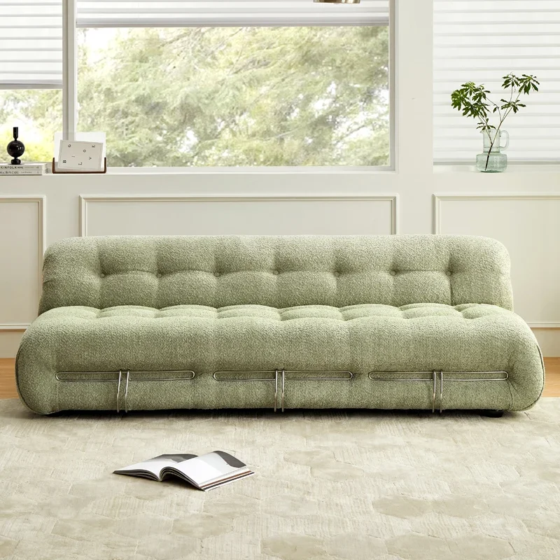 Sofá reclinable de estilo nórdico para el hogar, mueble de salón moderno, color verde, personalizado, Italiano, para lectura