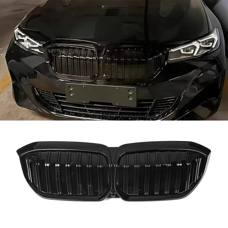 

Автомобильные аксессуары Решетка переднего бампера для BMW i3 2022 2023 2024 ABS Глянцевая черная передняя решетка радиатора