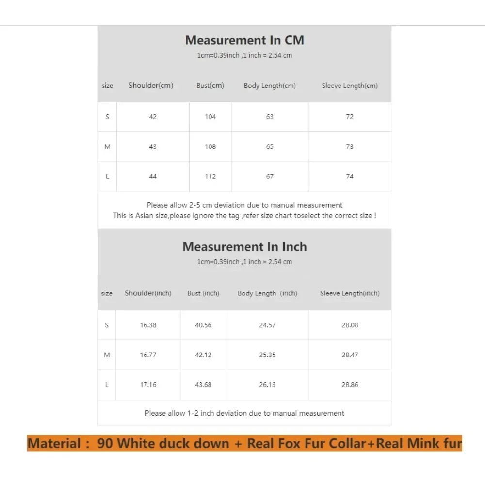 新しい女性ファッション秋冬リアルミンクの毛皮のコートナチュラルホワイトダックフェザーダウンジャケット高級アウタールーズストリートウェア
