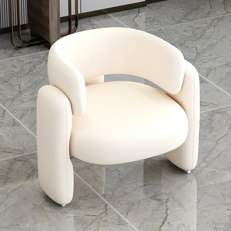 Internet celebrity light luxury modern simplicity, reception guests to negotiate tables and chairs, living room casual white