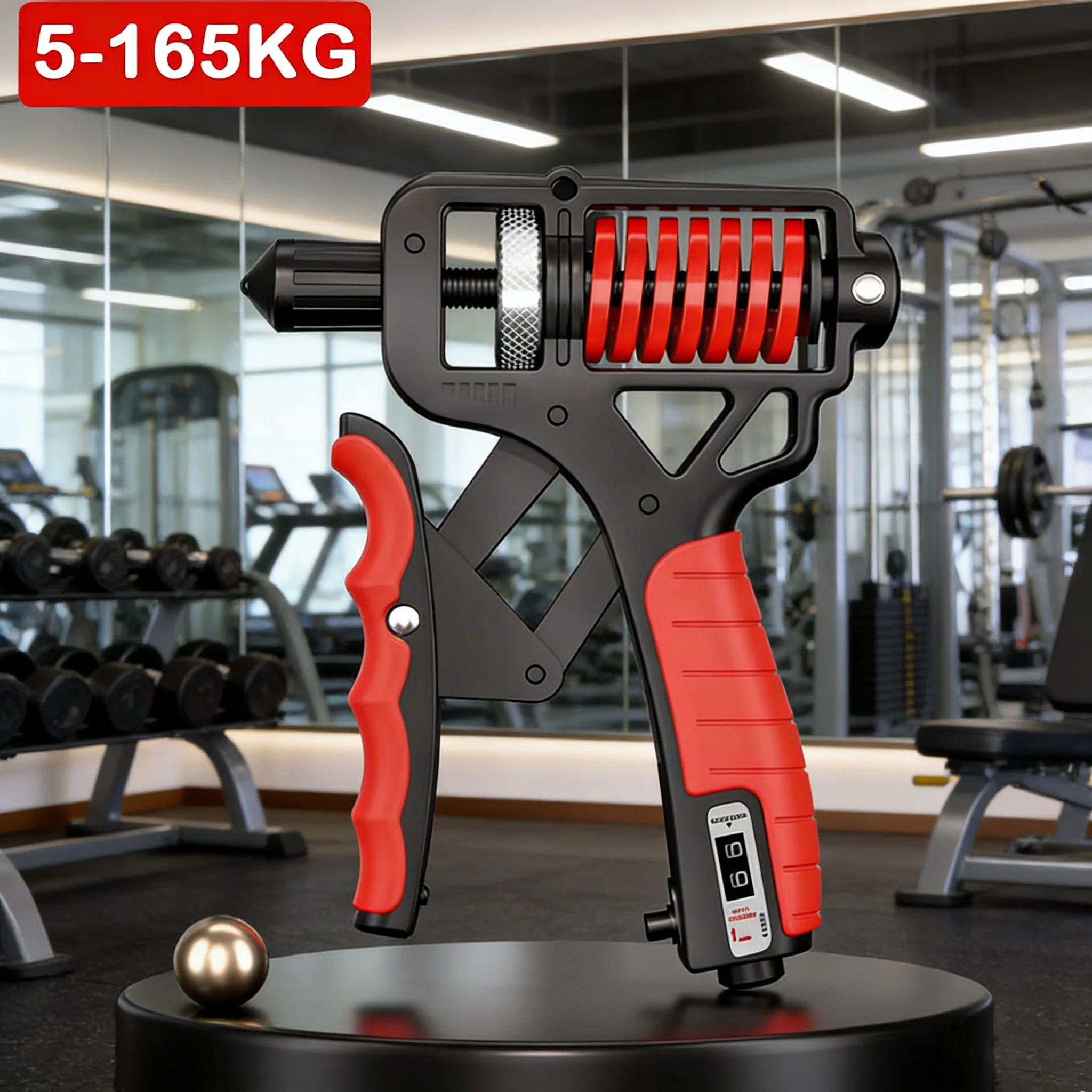 Verstellbarer Handgriff-Verstärker, rutschfester Grifftrainer mit 5-165 kg Widerstand für stärkere Handgelenke, Finger und Hände.