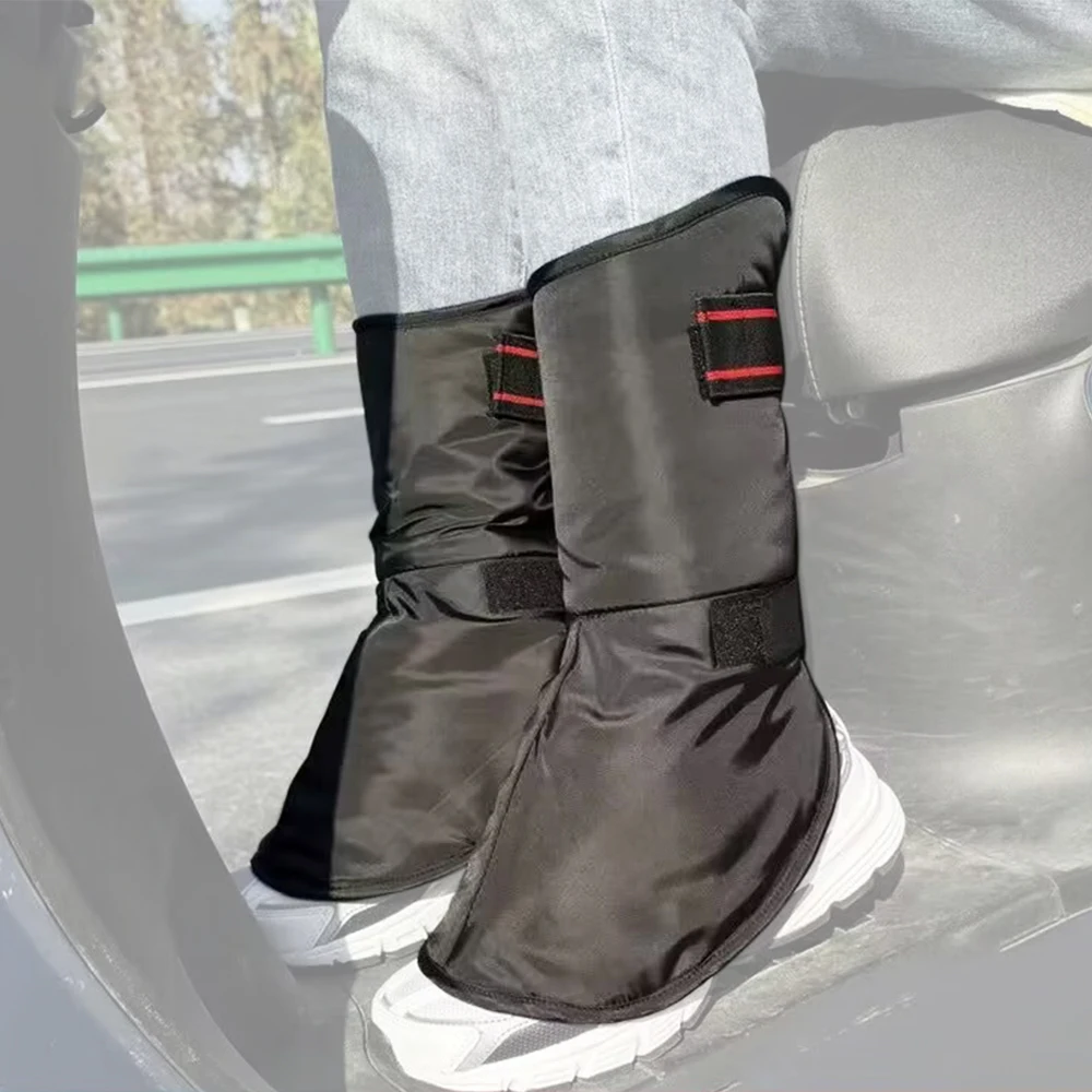 

Motorcycle Windproof Ankle Protector Winter Warm Scooter Riding Foot Covers Cold-proof Motorbike Riding Leg Covers Equipment