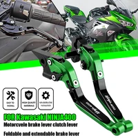 Para Kawasaki NINJA 400 2014-2024 Ninja400 Z400 juego de palanca de embrague de freno palanca de embrague de freno palanca plegable ajustable para motocicleta